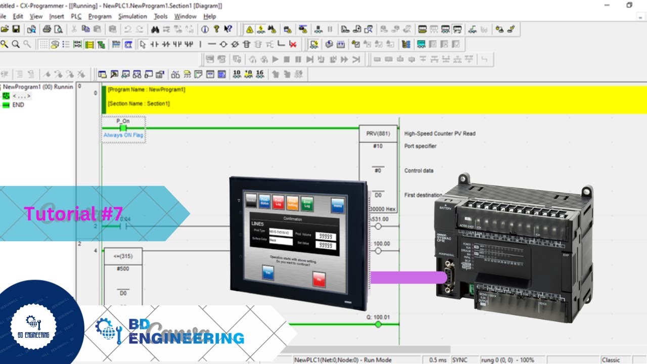 Counter, Timer, Move, Pulse Generator, lll PLC And HMI Online Simulate And Data Read Write