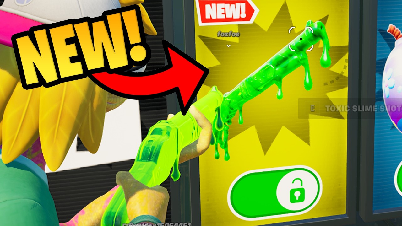 NEW Toxic Slime Shotgun in 1vs1 with every gun Fortnite