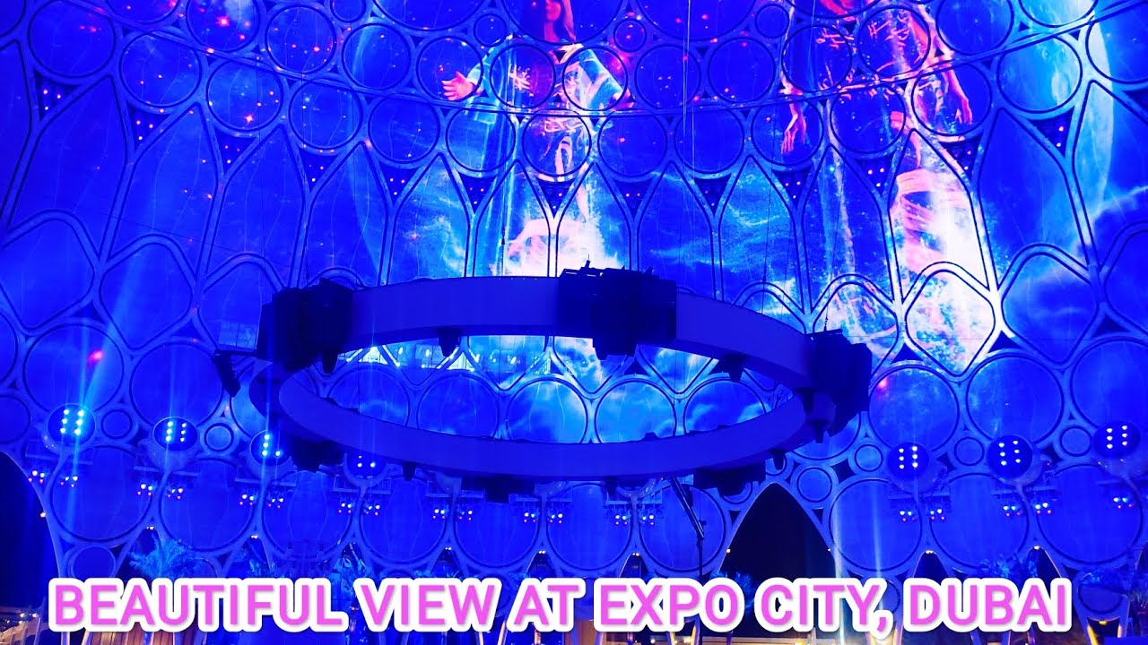 Beautiful view inside Al wasl Dome, Expo 2020, Dubai 