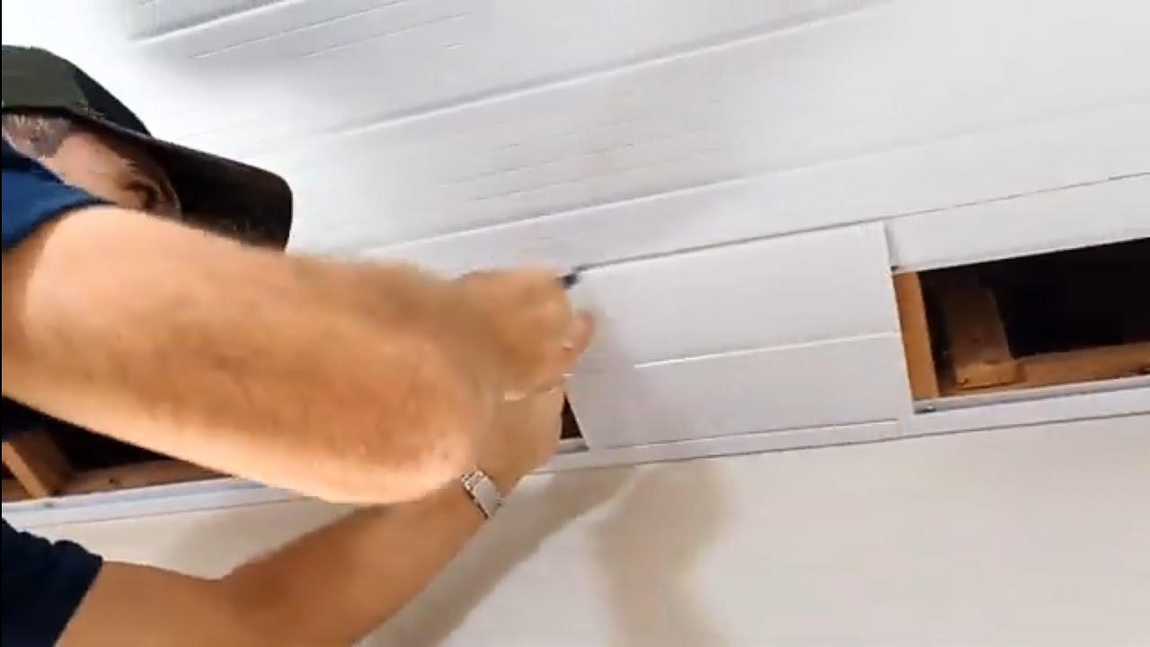Como fazer recorte da última folha do forro PVC !!