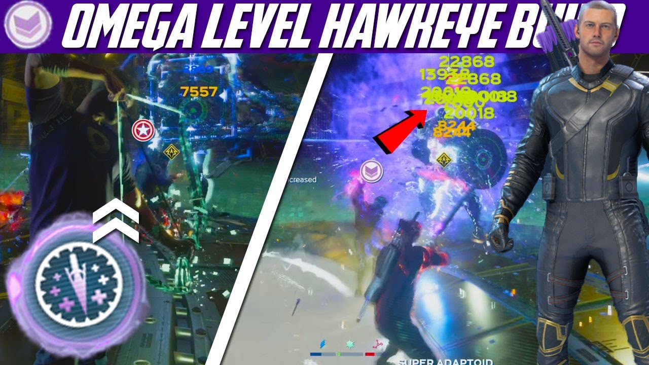 Marvel's Avengers | DAMAGE / BUFF HEALER IS META !!! - OMEGA LEVEL HAWKEYE BUILD (2021)