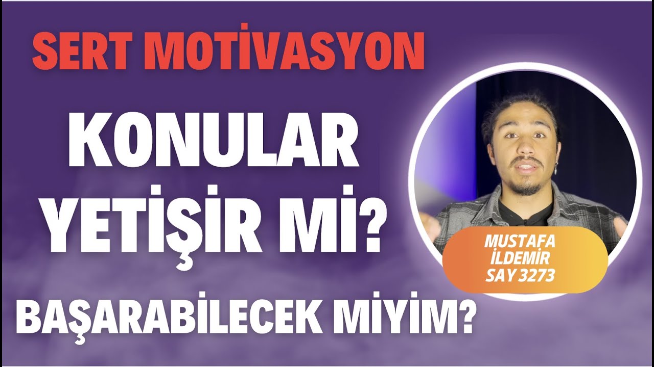 KONULAR YETİŞİR Mİ? Şu nete Çıkabilir miyim? Başarabilecek miyim? SERT #motivasyon #yks #yks2023