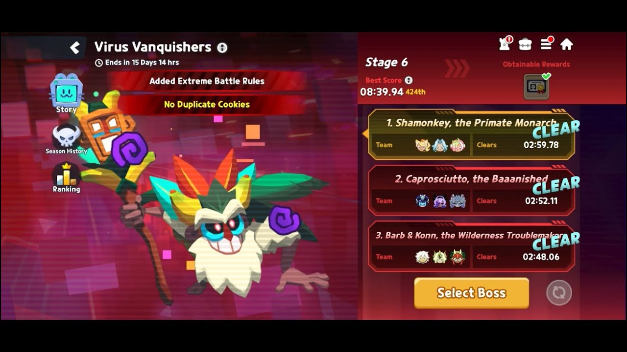 CookieRun: TOA Virus Vanquishers Stage 6 Complete!
