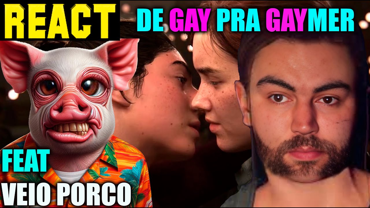 REACT VEIO PORCO THE LAST OF US 2 NÃO TEM LACRAÇÃO