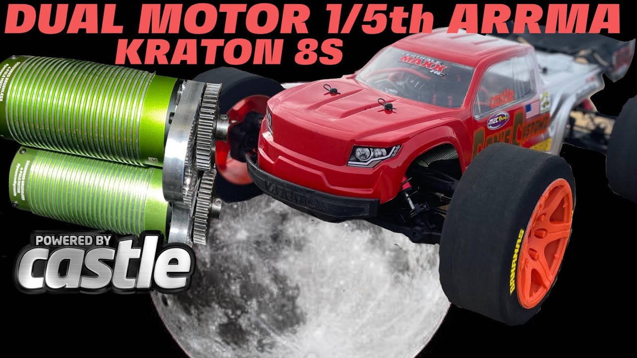 Dual Motor Arrma Kraton 8s 1/5th EP. 2 #arrma #castlecreations #arrmakraton8s #xlx2
