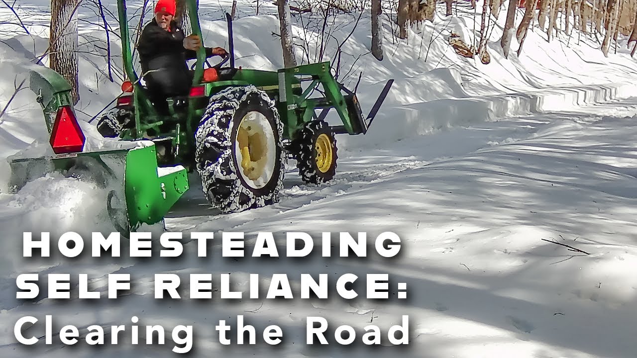 Clearing Snow at the Homestead