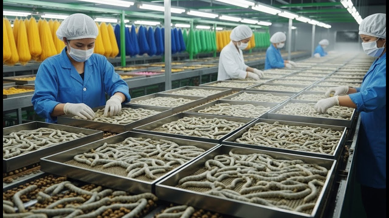 Inside the Silk Factory - Modern Factory & Billion-Dollar Industry Secrets | FULL PROCESS