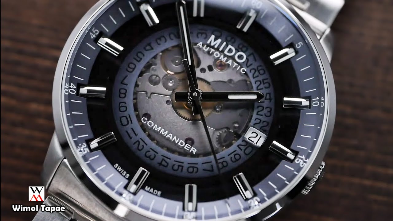 New Mido Commander Gradient Blue Grey Dial - Wimol Tapae