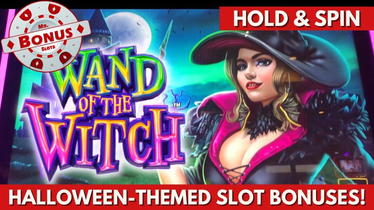 Halloween Slot Play! - Wand of the Witch treats us with the Diamond Hold and Spin Bonus!