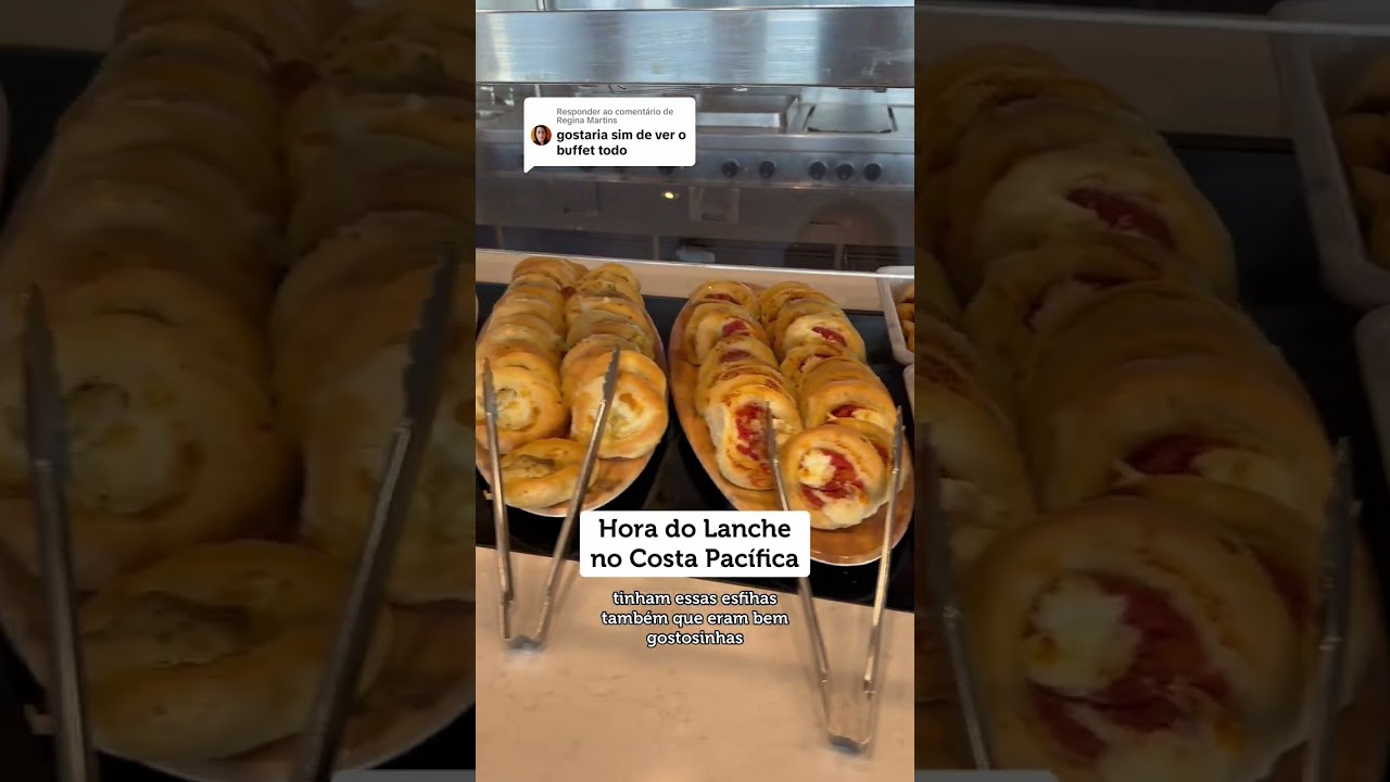 LANCHE da tarde no COSTA PAC&Iacute;FICA - Buffet completo