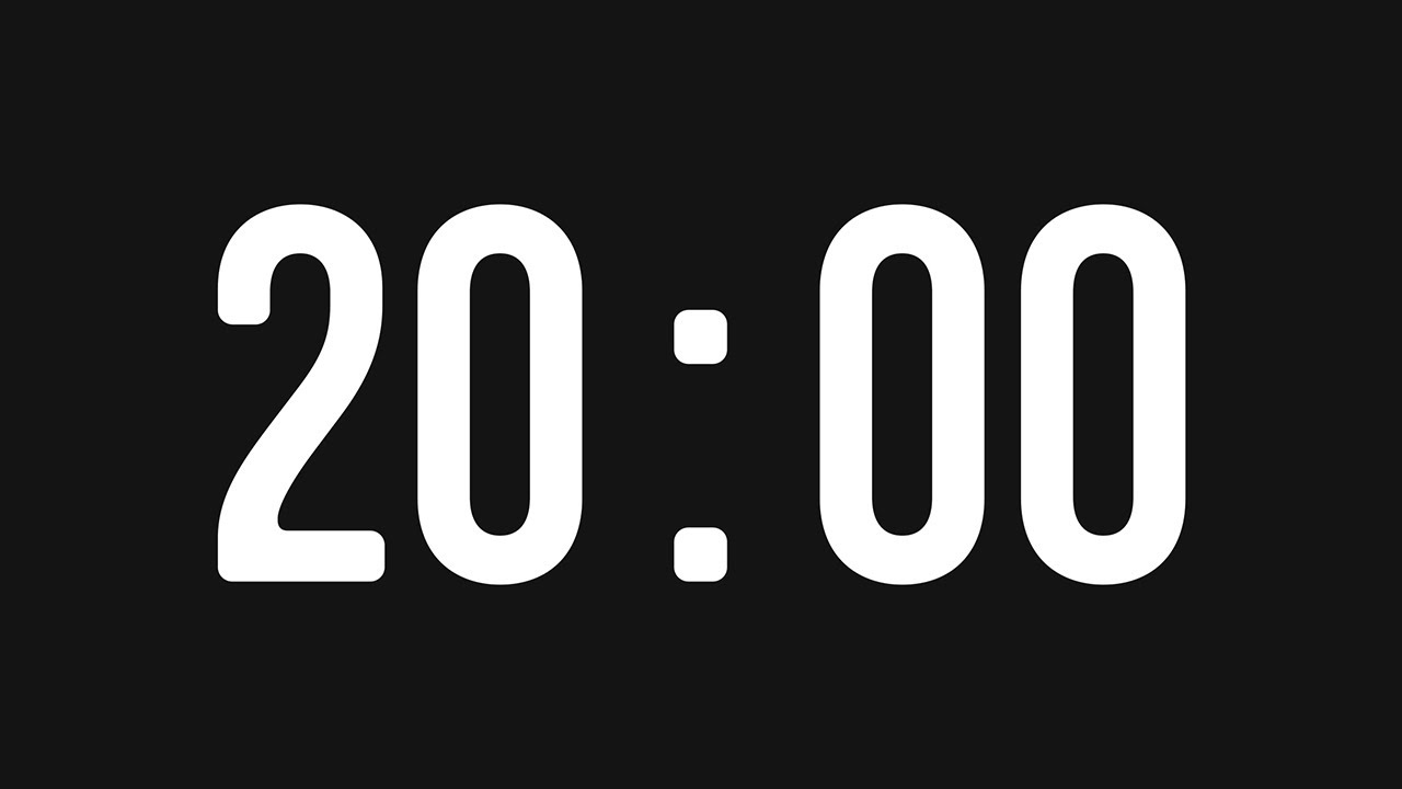 20 Minute Countdown Timer Silent with alert