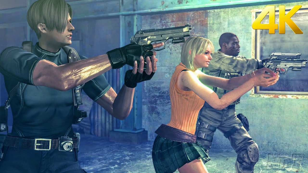 Classic Leon x Ashley with Cutscenes Gameplay (Ch 3-2) Resident Evil 5