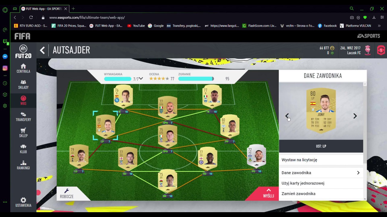 Sbc Autsajder - Fifa 20