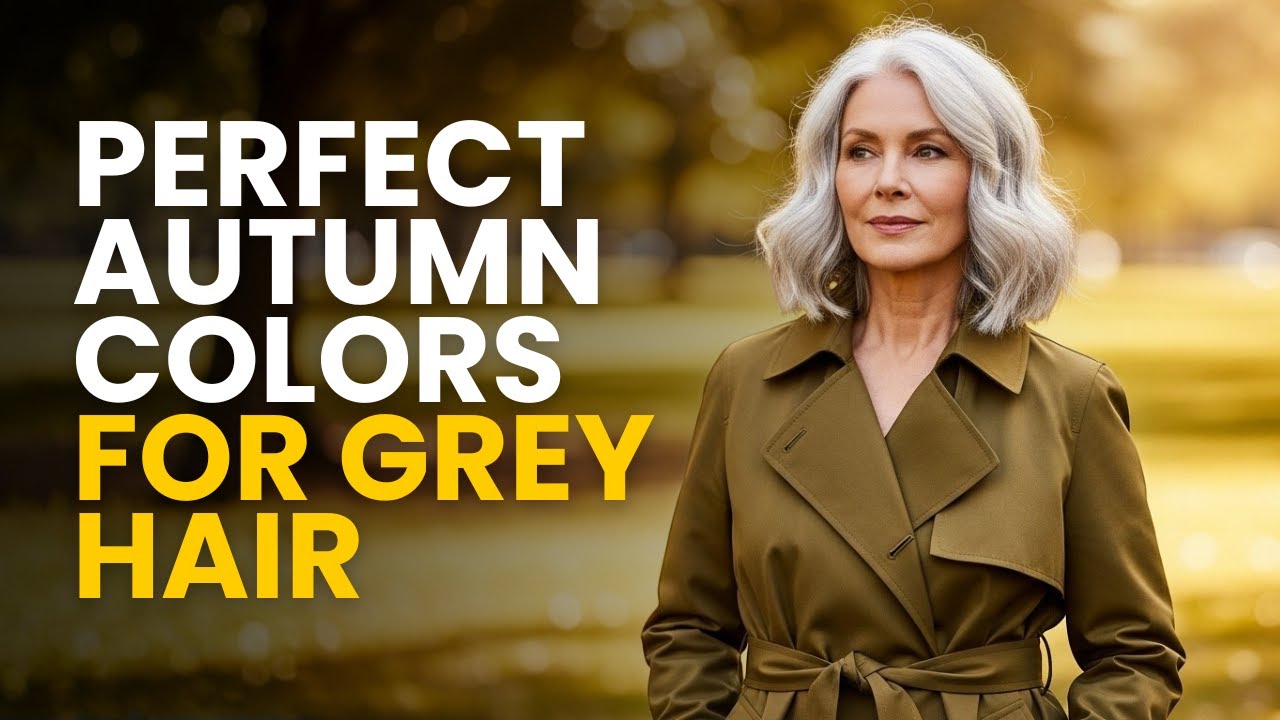 7 Autumn Colors That Complement Grey Hair ( They Look Gorgeous! )