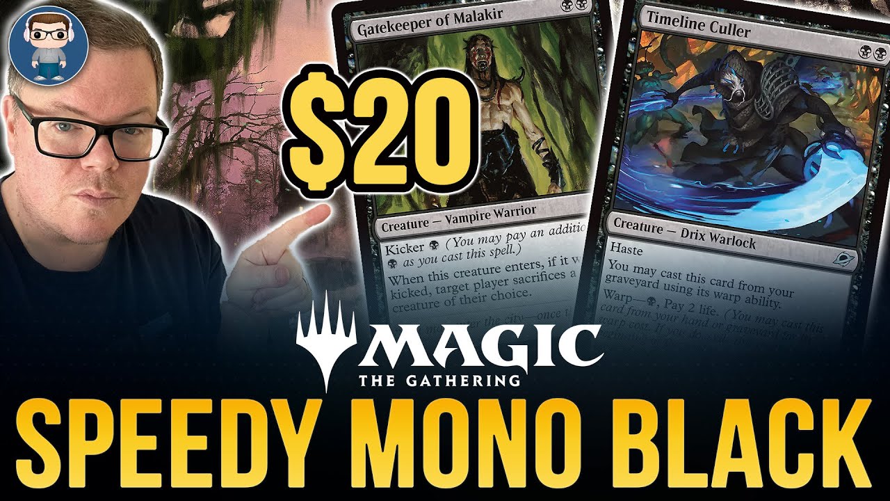 FAST WINS with $20 Budget Mono Black Aggro! MTG Standard