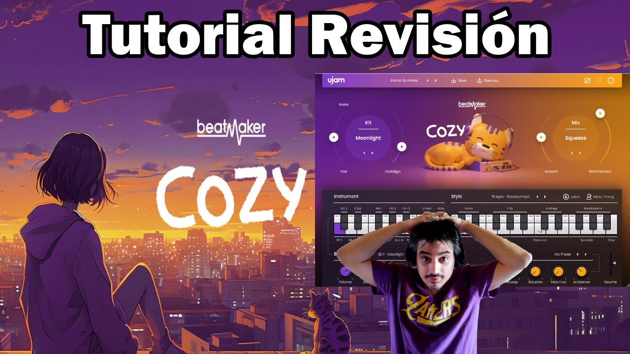 Ujam BeatMaker COZY - Tutorial Revisión en Español - El Mejor DrumKit Lo-fi 2023.