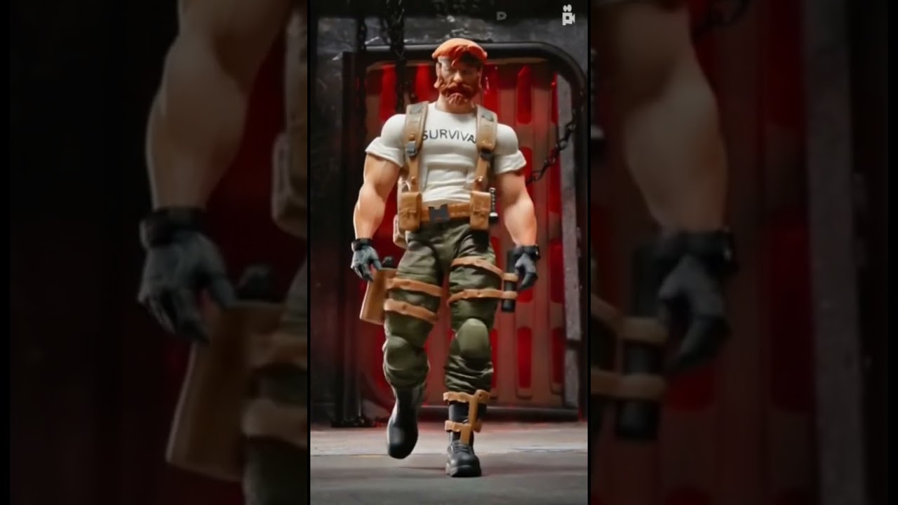 GI Joe Classified - Outback actionfigure in Stopmotion AI! #actionfigures #gijoeclassified #gijoe