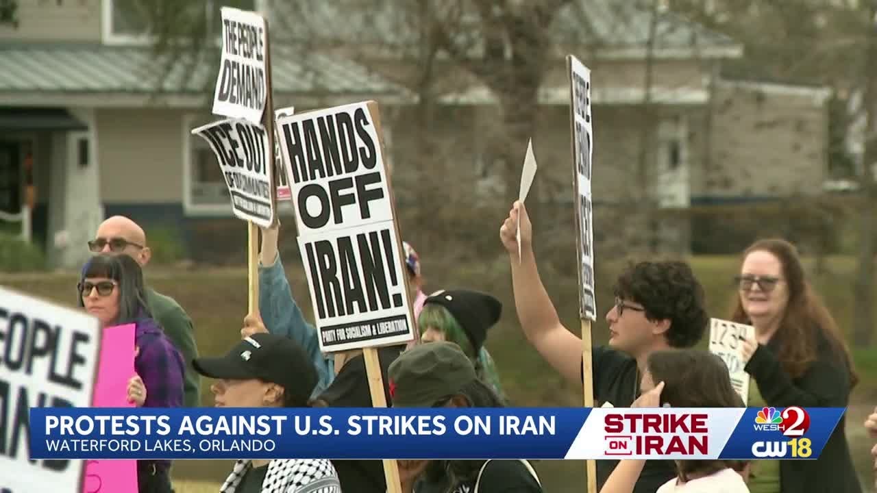 Central Florida protests against U.S. strikes on Iran