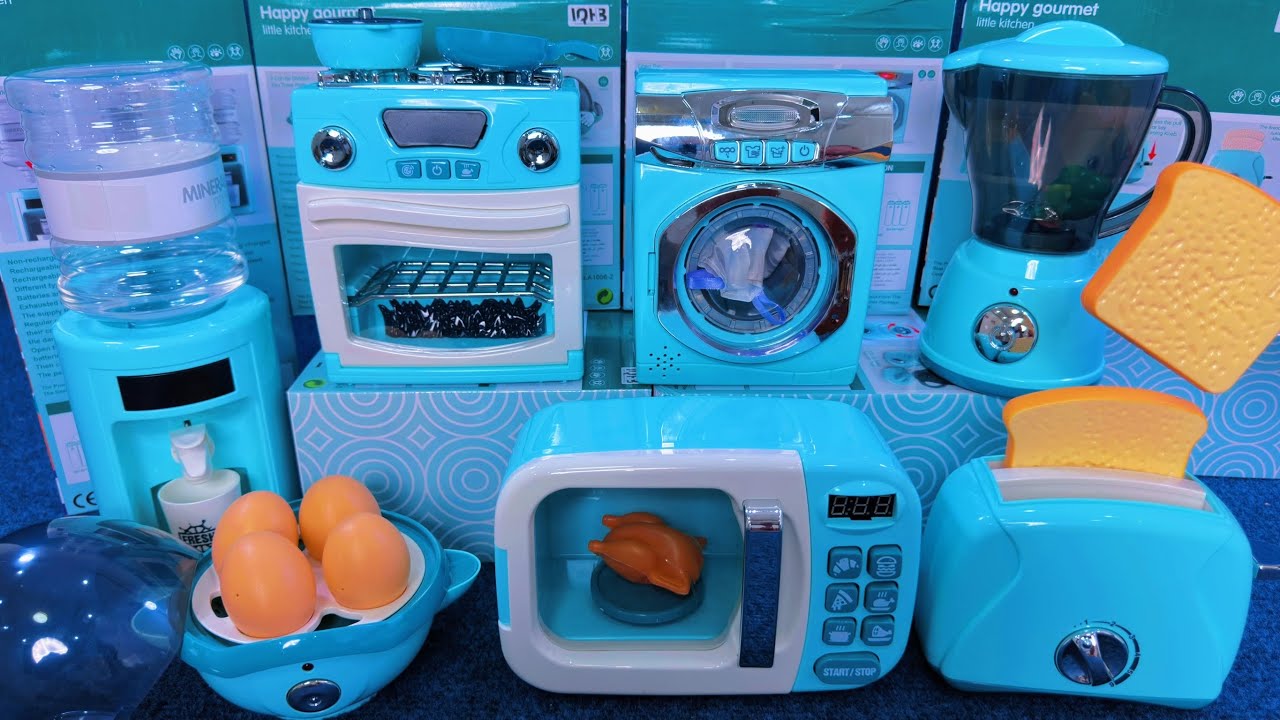 10 Minutes Satisfying with Unboxing Automatic Kitchen Appliance Playset ASMR No Talking｜Review Toys