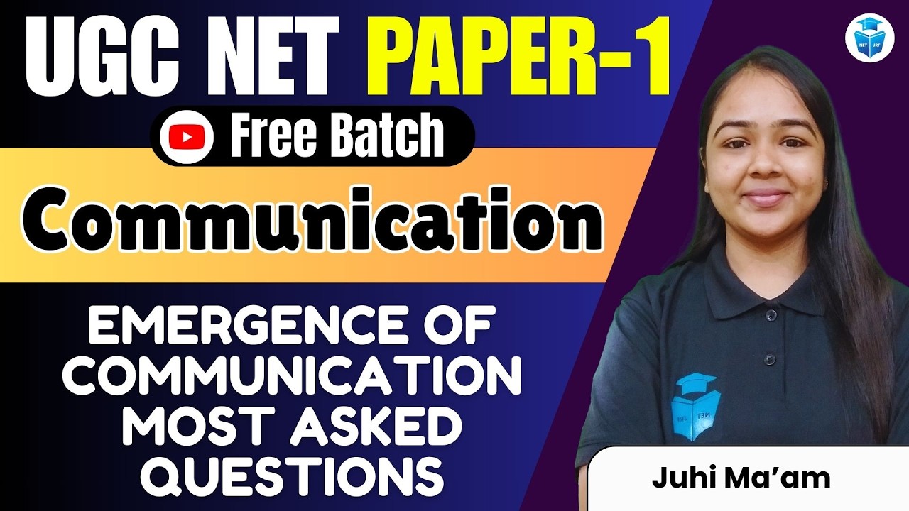 UGC NET Paper 1 Communication | Emergence of Communication Most Important Questions | JRFAdda