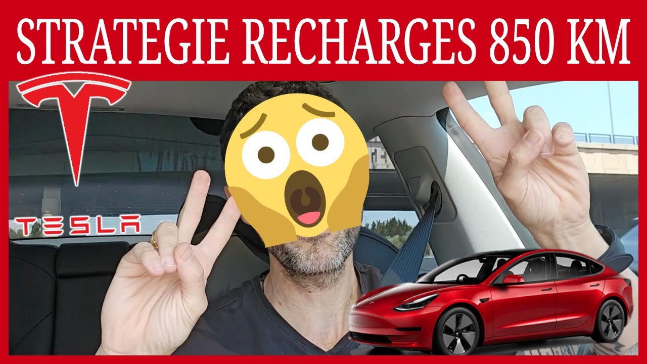 850 KM EN 24 H en TESLA MODEL 3 PROPULSION ? LA STRATEGIE RECHARGE PAS CHERE !