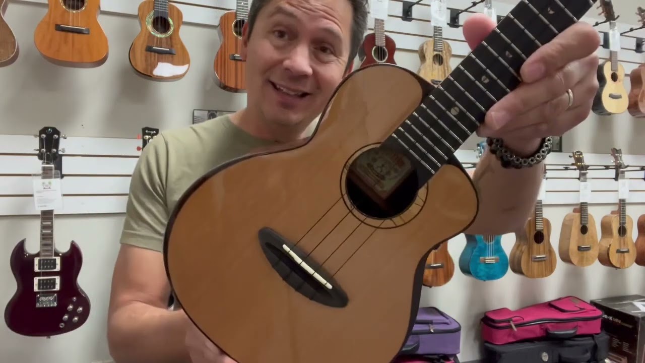 ANueNue UC-214 Cedar Bird Concert Ukulele Demo/Review at Aloha City Ukes
