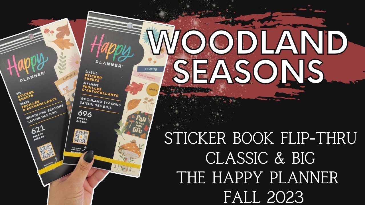 Woodland Seasons -Classic & Big | Sticker Book Flip-Thru | The Happy Planner | Fall 2023 Release