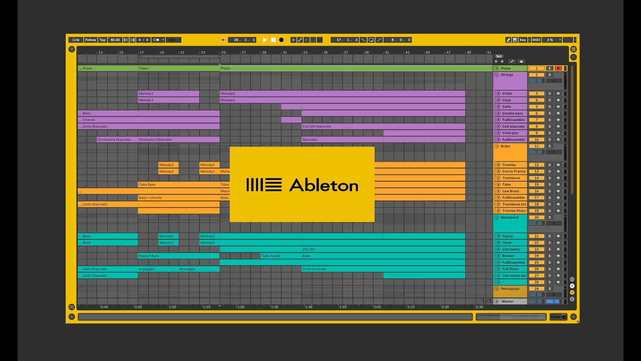 Emotional Orchestral Song In Ableton Live 11