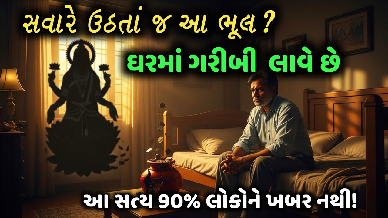 સવારે ઉઠતાં જ આ ભૂલ? ઘરમાં ગરીબી આવી જાય છે! 😱|Vastu tips|Dharmik story8 