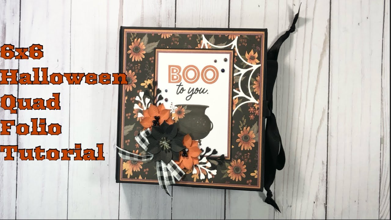 Halloween 6x6 Quad Folio Album Tutorial | ​⁠Carta Bella | Halloween