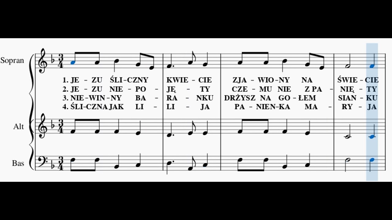 Jezu Śliczny Kwiecie (Sopran)
