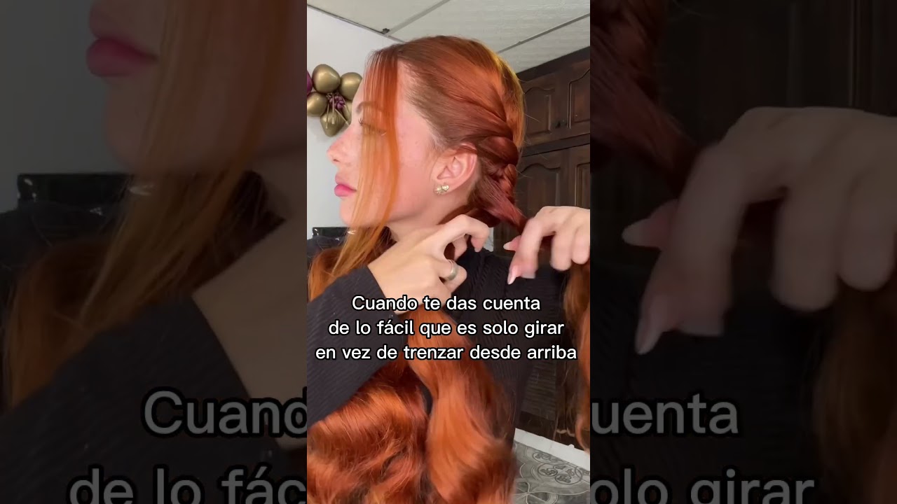Es m&aacute;s f&aacute;cil girar, y trenzas al llegar a la mitad 🫶🏻💕  #fypp  #parati #virales #foryou