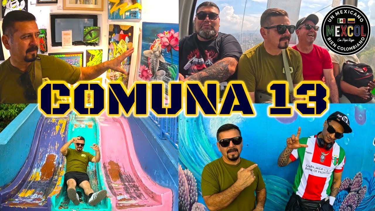 NUESTRO CUARTO DÍA EN COLOMBIA 🇨🇴 COMUNA 13 Y TERMINAMOS EL DÍA EN EL CACIQUE ESCUCHANDO VALLENATO 🎶