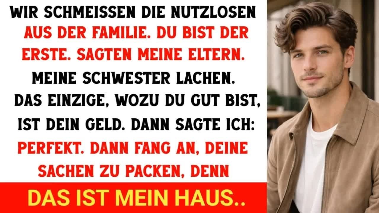 An Weihnachten verkündeten meine Eltern： ＂Wir schmeißen die Nutzlosen raus  Du bist der Erste ＂