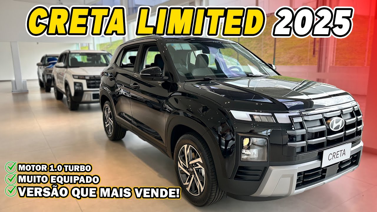 NOVO CRETA LIMITED 2025 - A Versão Que Mais Vende, Bem Completo!