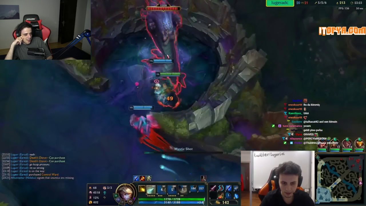 Thaldrin, HAYATIMDA BÖYLE Bİ OYNAYIŞ GÖRMEDİM LOL YAYIN ANLARI izliyor. (Megva)