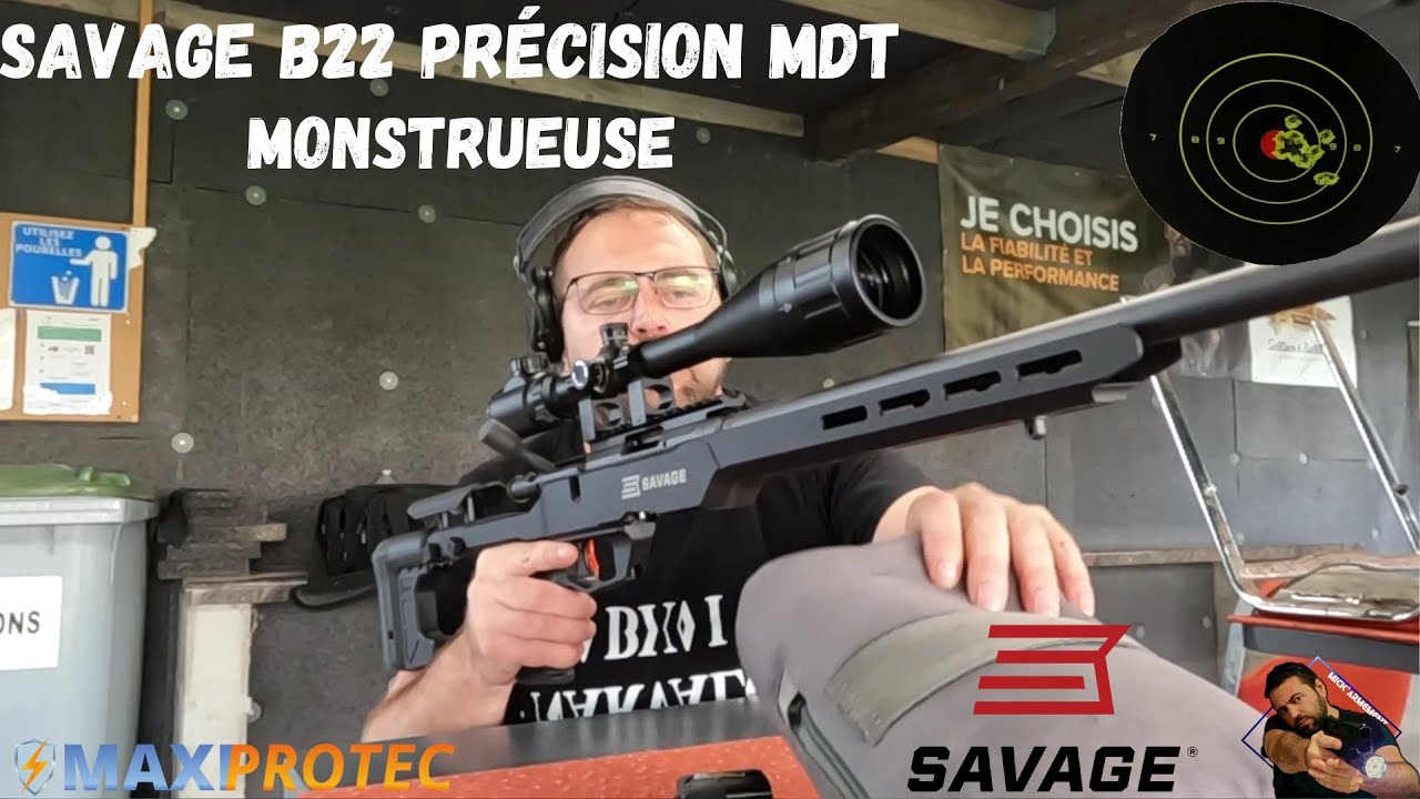 Carabine Savage B22 précision cal 22LR châssis MDT véritable bijoux !