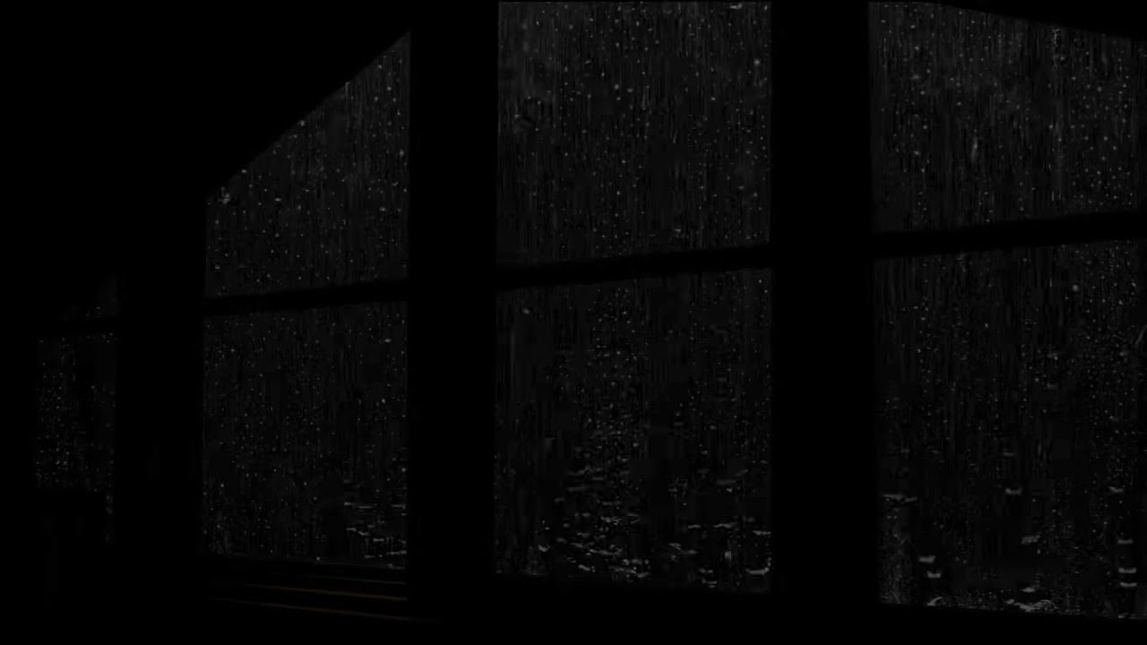 🌧️ Dark Rainy Night | Window View, Forest Rain & Deep Night Ambience🌧️🌲