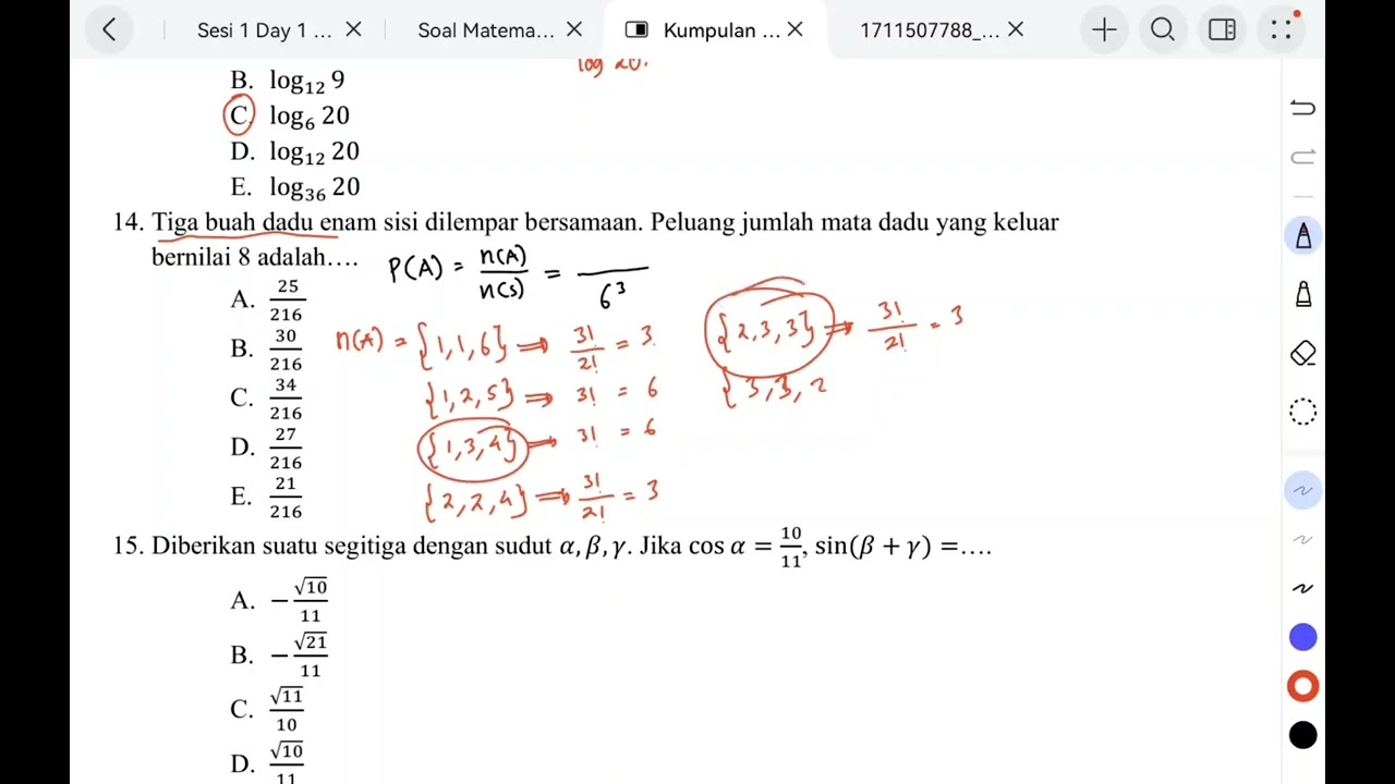 PEMBAHASAN SOAL SM ITB 2024 TERBARU PART2SUBTEST MATEMATIKA!!!
