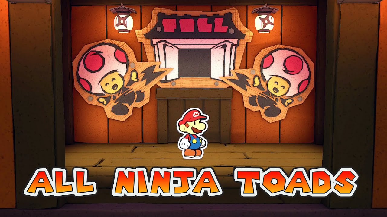 Paper Mario: The Origami King - All Ninja Toads Locations