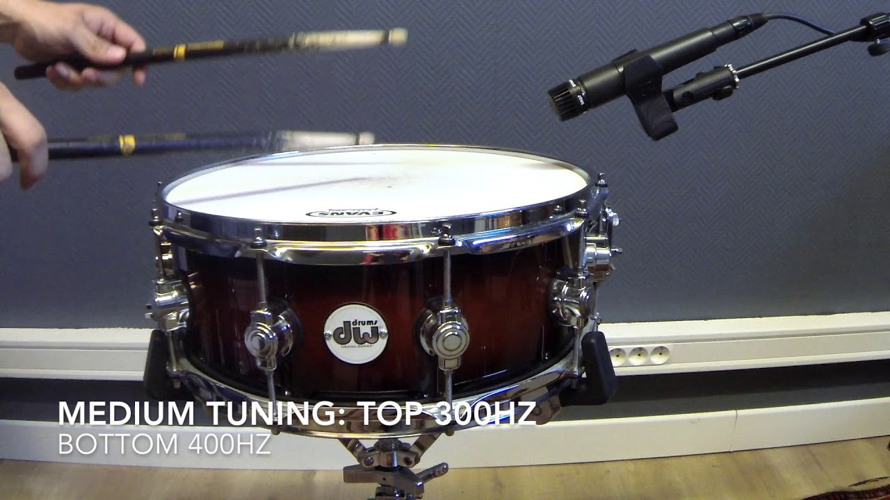 Snare tuning comparison - DW Design