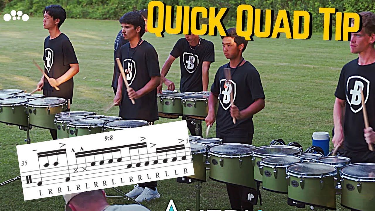 2023 Bluecoats 16th notes to Ninelets - Quick Quad Tip