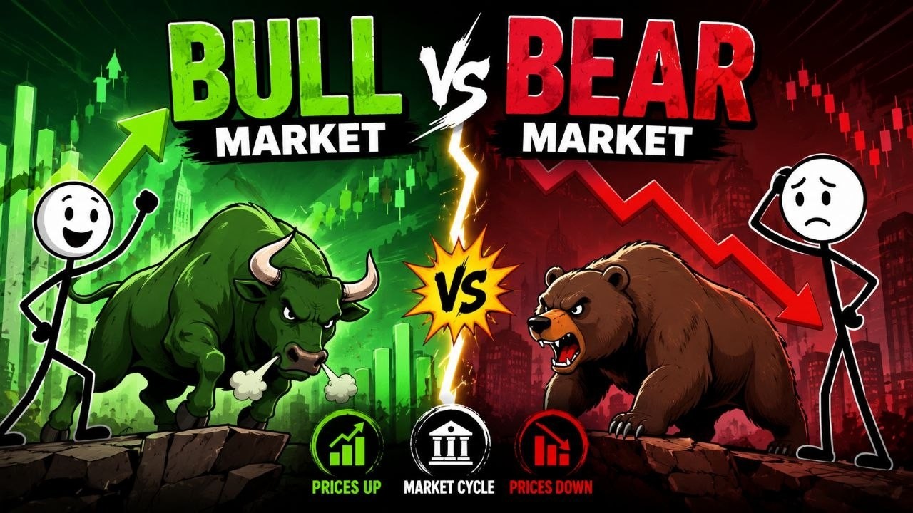 Bull Market vs Bear Market Explained | Stock Market Basics for Beginners