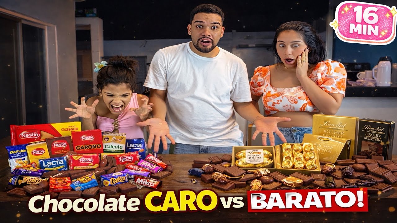 CHOCOLATE CARO VS BARATO! Qual é o melhor? 