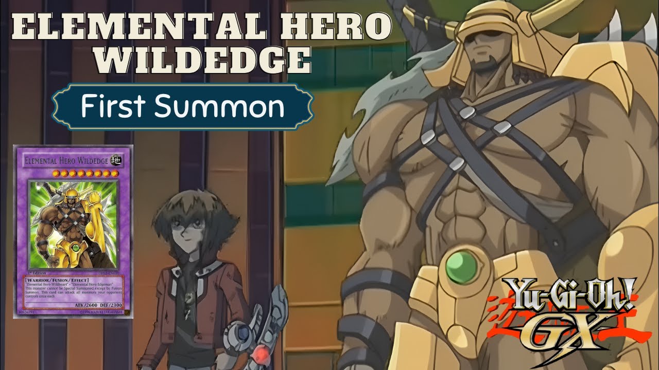 Jaden Summons Elemental HERO Wildedge (First Appearance) | Yugioh GX