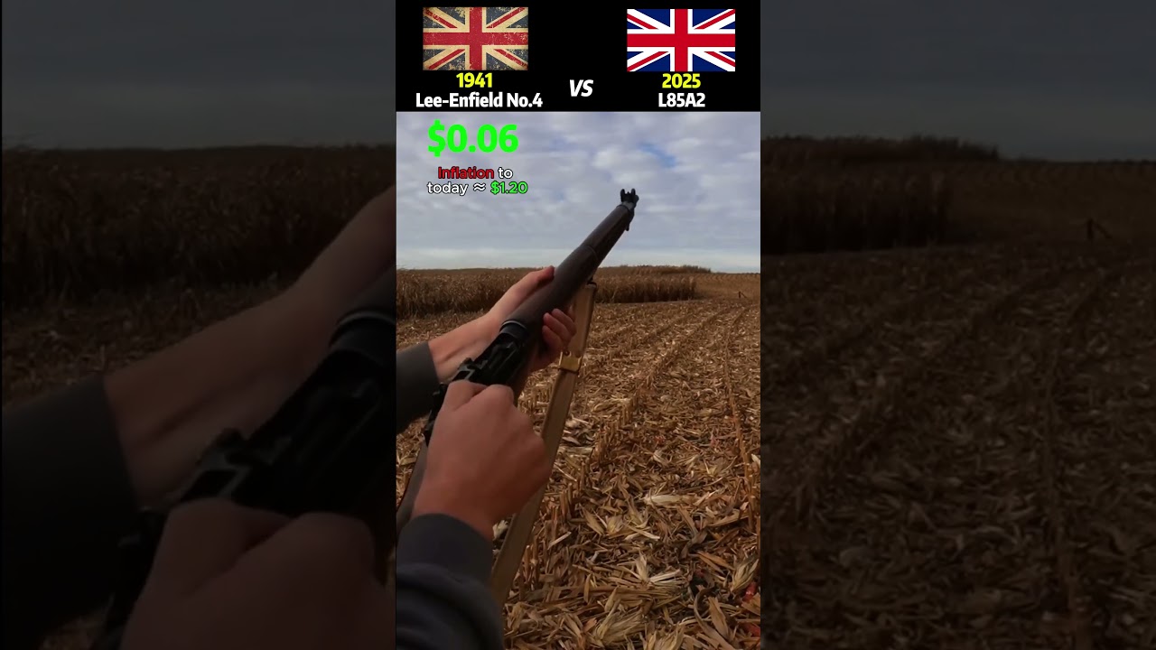 British Lee-Enfield (WWII) vs L85 &mdash; Cost Per Bullet Evolution