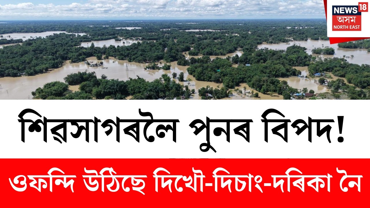 Assam Flood News LIVE | নাগালেণ্ডত ধৰাষাৰ বৰষুণৰ বাবে ওফন্দি উঠিছে দিখৌ-দিচাং-দৰিকা নৈ | Flood News