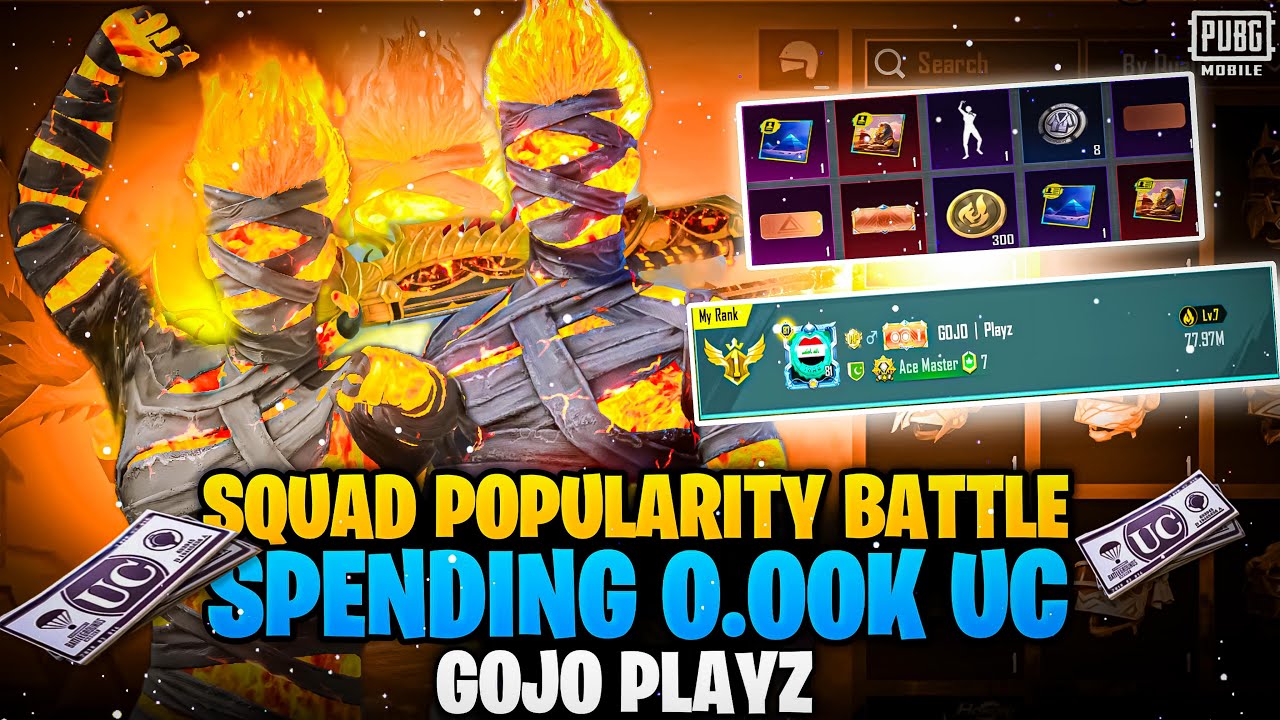 🤯Squad Popularity Battle Journey Pk1 to Pk6 | Spending ZERO UC on Pop Battle | How to Win Pop Battle