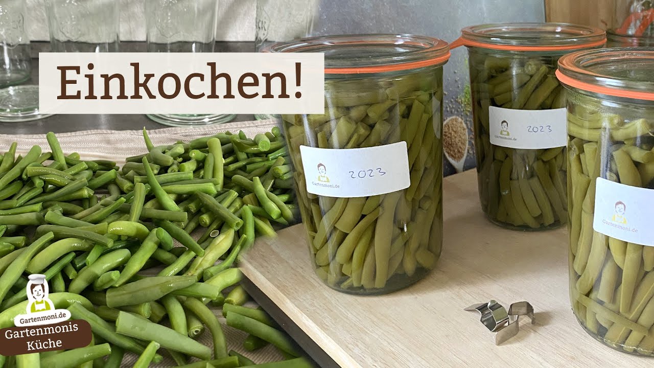 Wie Oma: Bohnen für den Winter-/Vorrat eingekochen und haltbar machen