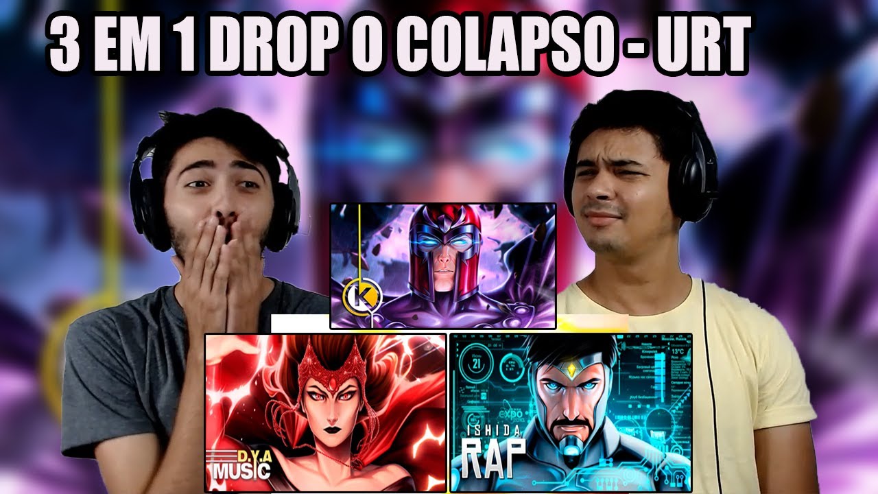 REACT 3 EM 1 Magneto | Okabe, Feiticeira Escarlate | D.Y.A e Homem de Ferro Superior Song | Ishida